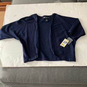 Inc navy blue shrug sweater. New with tags